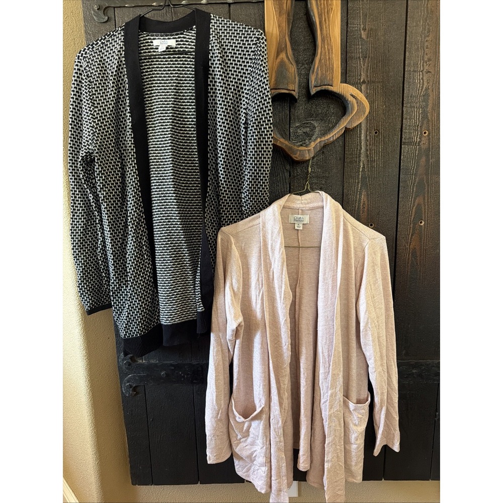 Croft & Barrow Cardigan Sweater Lot Of 2 Size PS Long Sleeve Pockets
